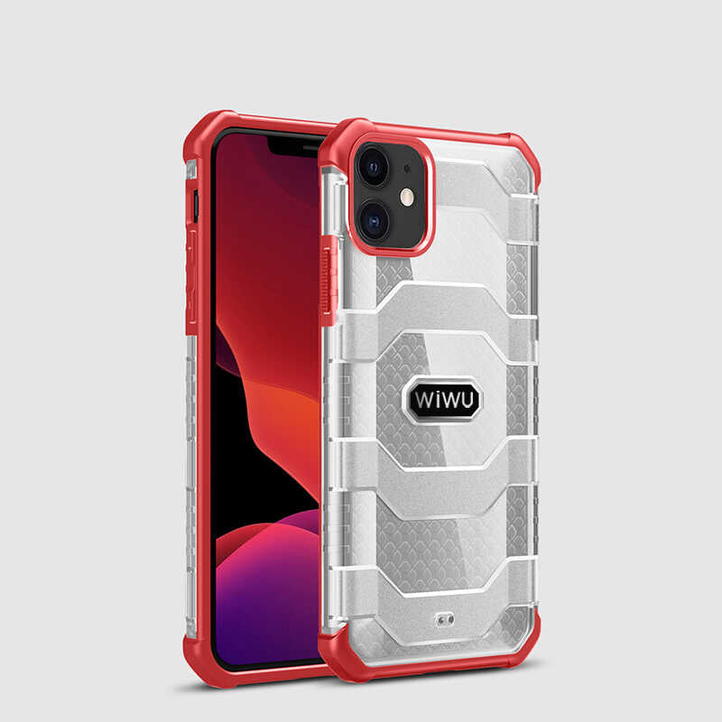 Apple iPhone 12 Kılıf Wiwu Voyager Kapak Mavi