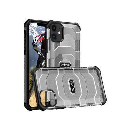 Apple iPhone 12 Kılıf Wiwu Voyager Kapak Siyah