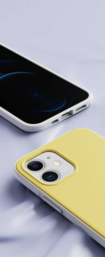 Apple iPhone 12 Kılıf Wlons Hill Kapak Koyu Yeşil