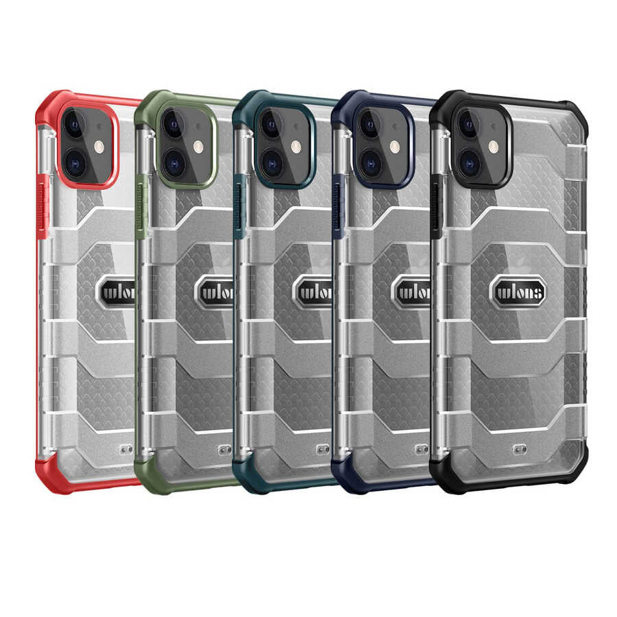 Apple iPhone 12 Kılıf Wlons Mit Kapak Yeşil