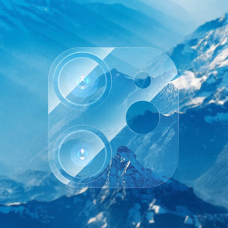 Apple iPhone 12 Mini Benks Soft Kamera Lens Koruyucu Cam Renksiz