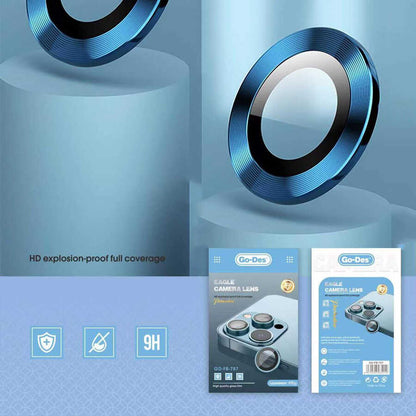 Apple iPhone 12 Mini Go Des Eagle Kamera Lens Koruyucu Gümüş