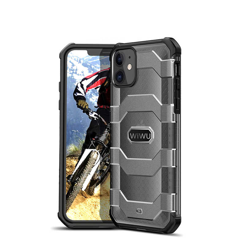 Apple iPhone 12 Mini Kılıf Wiwu Voyager Kapak Kırmızı