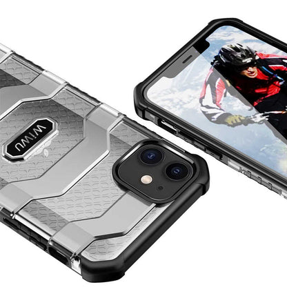 Apple iPhone 12 Mini Kılıf Wiwu Voyager Kapak Koyu Yeşil