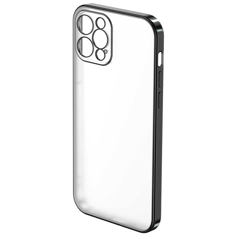 Apple iPhone 12 Pro Benks Matte Electroplated TPU Kapak Gümüş
