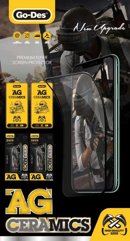 Apple iPhone 12 Pro Go Des Seramik Ekran Koruyucu Siyah