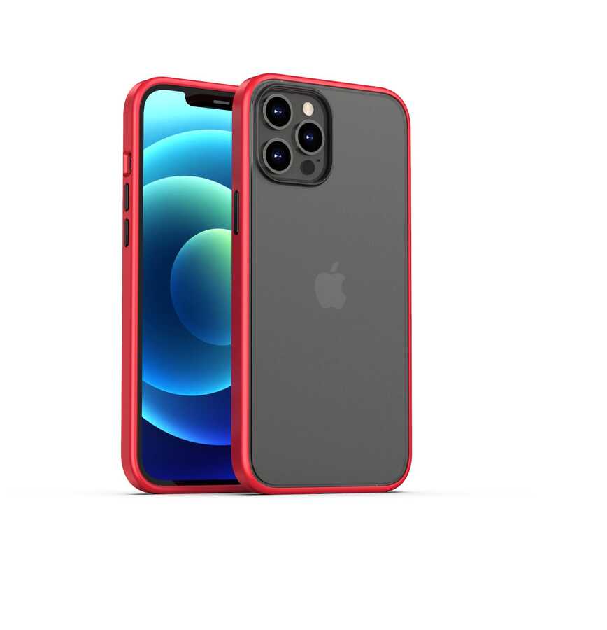Apple iPhone 12 Pro Kılıf Benks Magic Smooth Drop Resistance Kapak Kırmızı