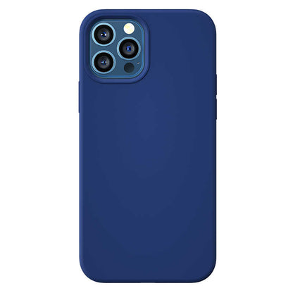 Apple iPhone 12 Pro Kılıf Benks M-safe Magnetic Original Apple MFI Certified Silikon Kapak Mavi