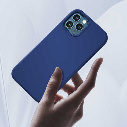 Apple iPhone 12 Pro Kılıf Benks M-safe Magnetic Original Apple MFI Certified Silikon Kapak Mavi