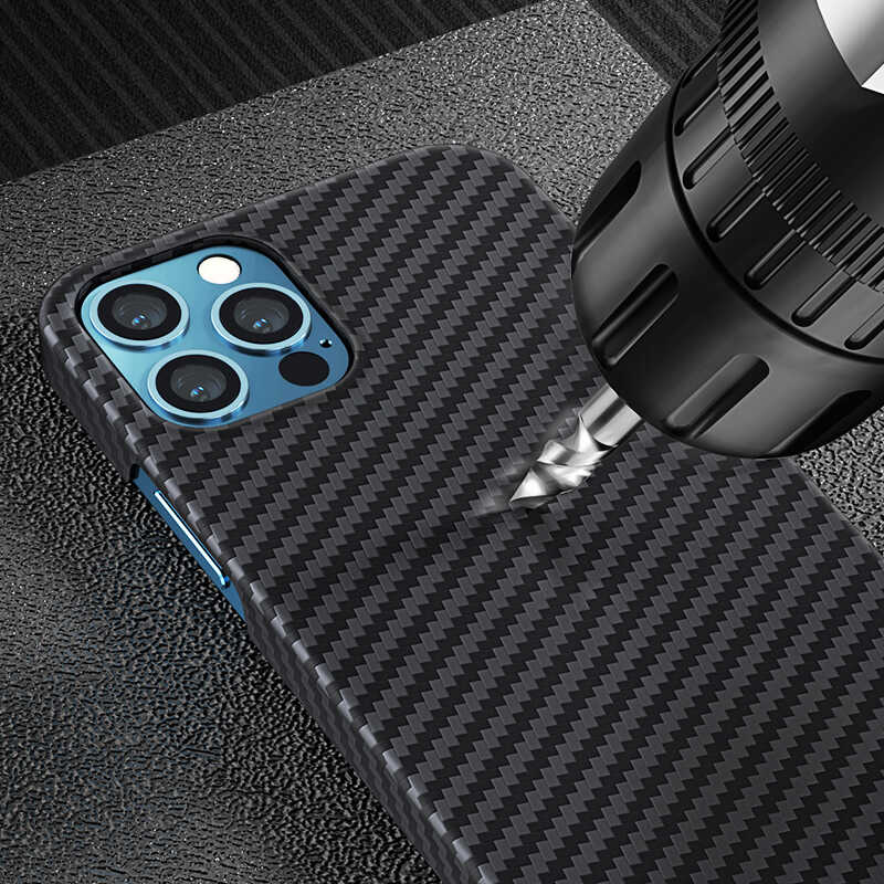 Apple iPhone 12 Pro Kılıf Benks MFİ M-safe Magnetic Aramid Kapak Siyah