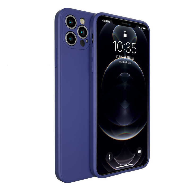 Apple iPhone 12 Pro Kılıf Benks Painting TPU Kapak Lacivert