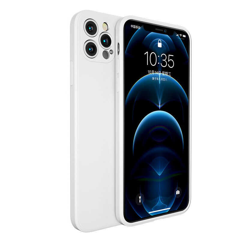 Apple iPhone 12 Pro Kılıf Benks Painting TPU Kapak Beyaz