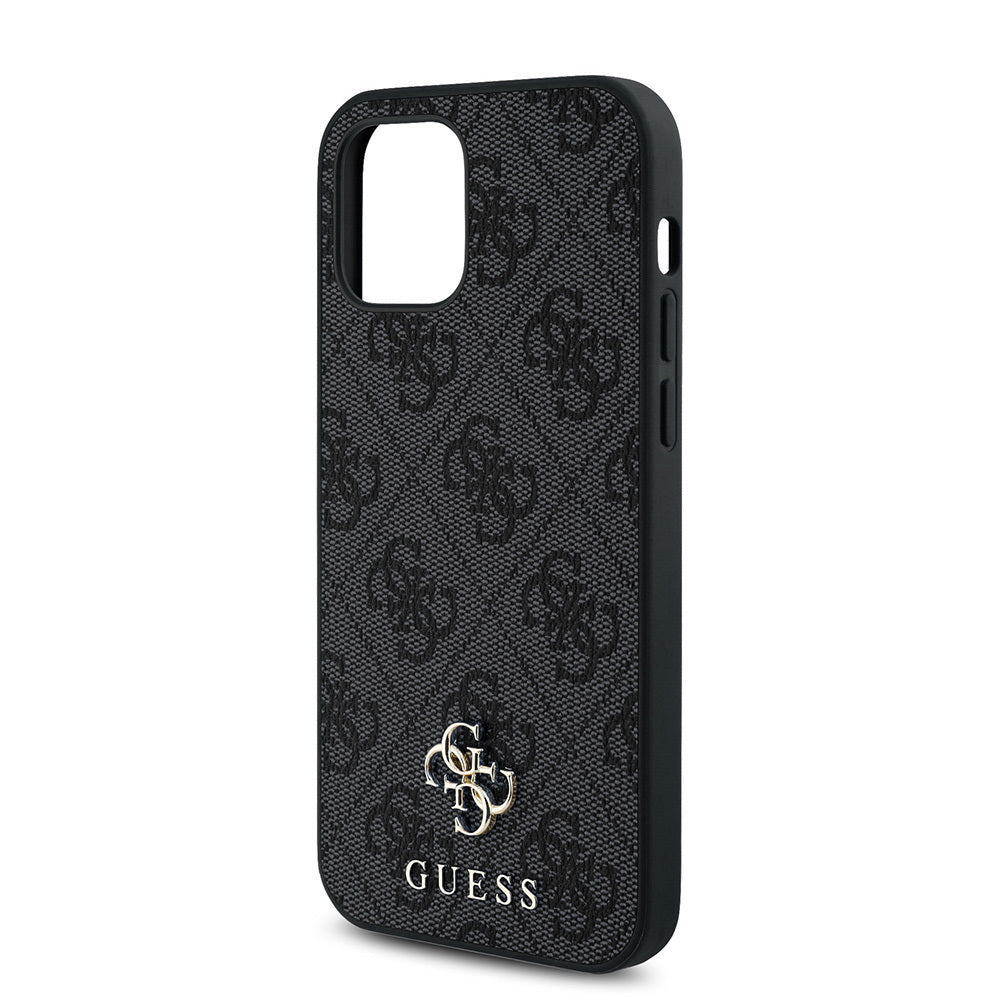 Apple iPhone 12 Pro Kılıf Guess Orjinal Lisanslı M-safe Şarj Özellikli Small 4G Classic Kapak Pembe