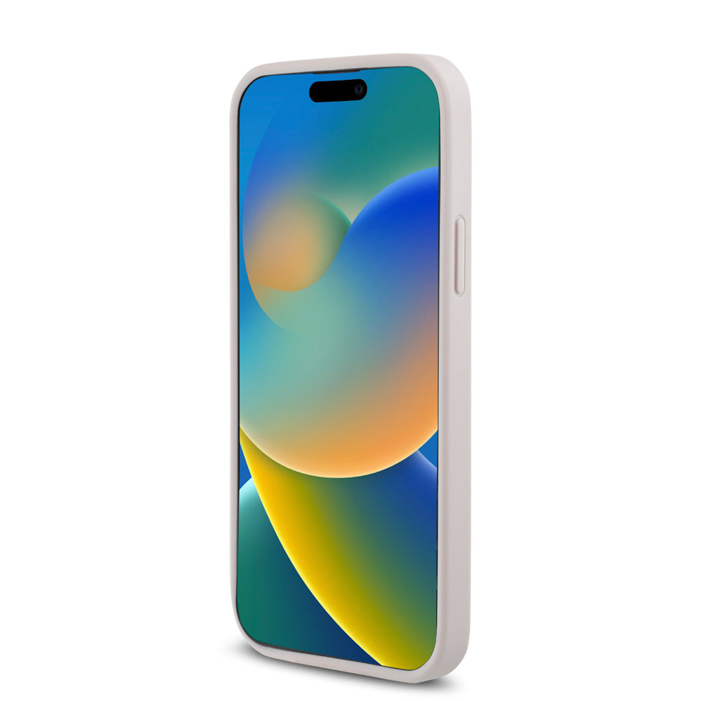 Apple iPhone 12 Pro Kılıf Guess Orjinal Lisanslı M-safe Şarj Özellikli Small 4G Classic Kapak Pembe