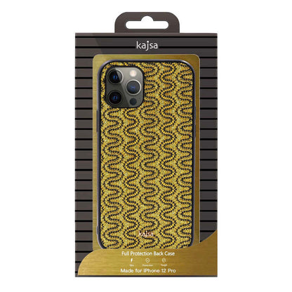 Apple iPhone 12 Pro Kılıf Kajsa Glamorous Serisi Waterfall Pattern Kapak Gri