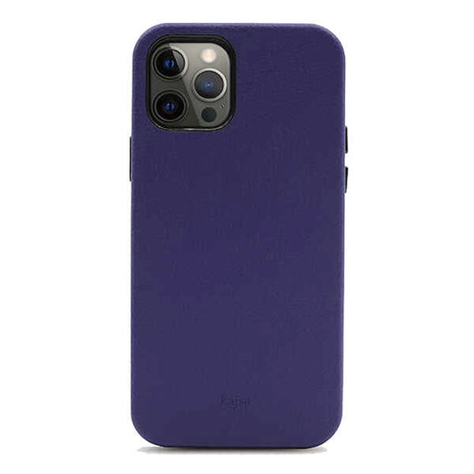 Apple iPhone 12 Pro Kılıf Kajsa Litchi Kapak Mavi