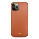 Apple iPhone 12 Pro Kılıf Kajsa Luxe Collection Hakiki Deri Kapak Kahverengi