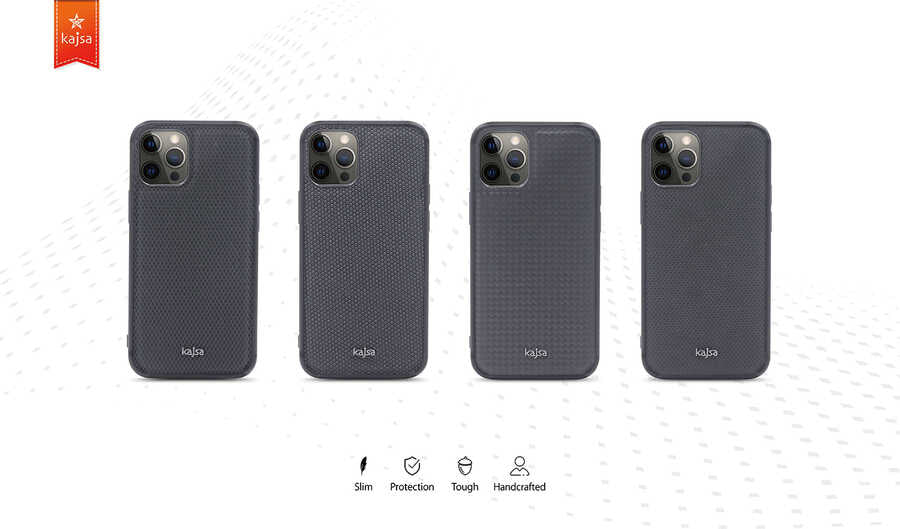 Apple iPhone 12 Pro Kılıf Kajsa Preppie Serisi Dark Kapak NO2