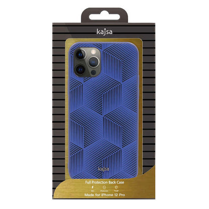 Apple iPhone 12 Pro Kılıf Kajsa Splendid Serisi 3D Cube Kapak Mor