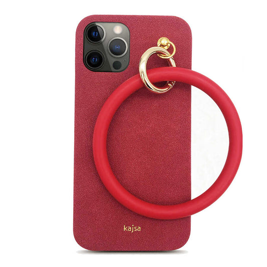 Apple iPhone 12 Pro Kılıf Kajsa Splendid Serisi Morandi Ring Kapak Yeşil