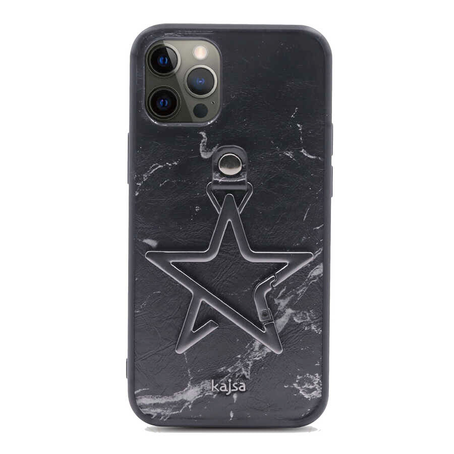 Apple iPhone 12 Pro Kılıf Kajsa Starry Serisi Marble Kapak NO1