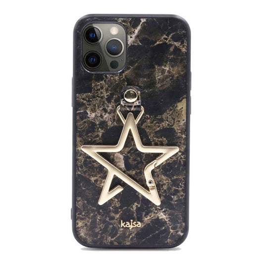 Apple iPhone 12 Pro Kılıf Kajsa Starry Serisi Marble Kapak NO4