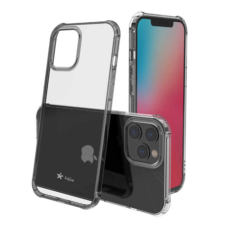 Apple iPhone 12 Pro Kılıf Kajsa Transparent Kapak Renksiz