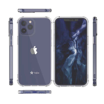 Apple iPhone 12 Pro Kılıf Kajsa Transparent Kapak Gri