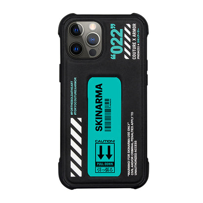 Apple iPhone 12 Pro Kılıf SkinArma Standlı Deri Görünümlü Shingoki Kapak Sarı