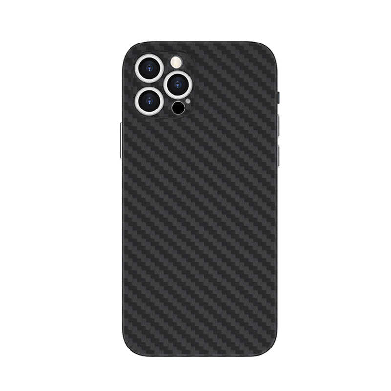 Apple iPhone 12 Pro Kılıf Wiwu Skin Carbon PP Kapak Siyah