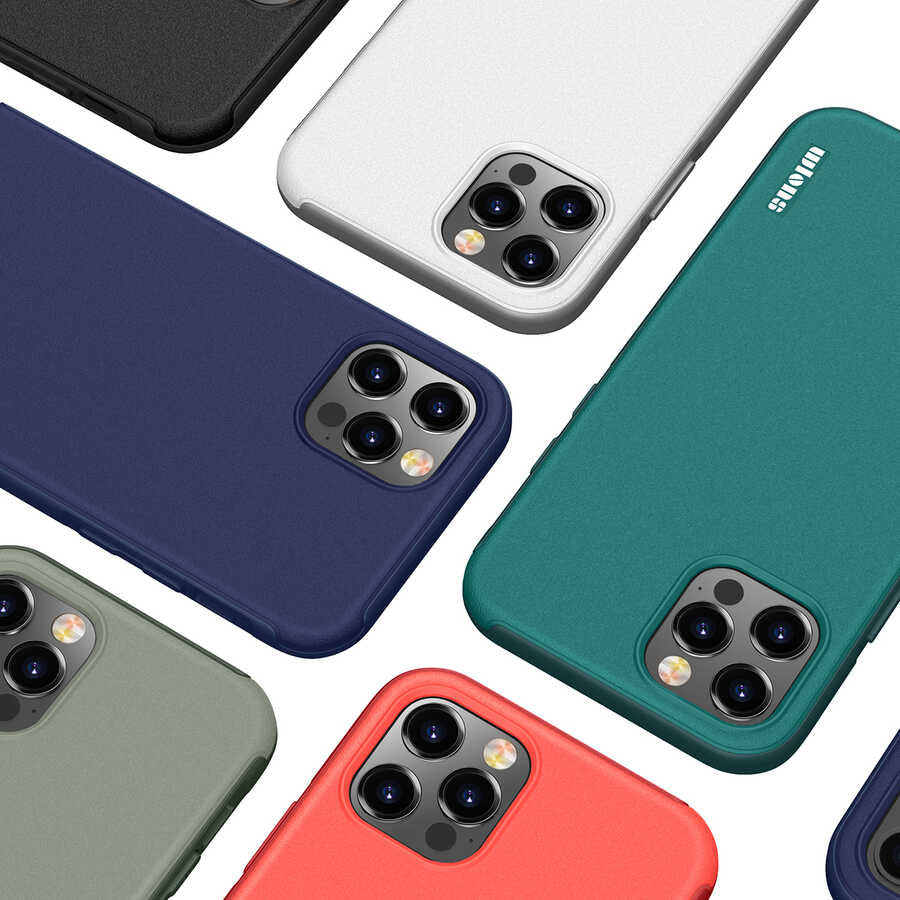 Apple iPhone 12 Pro Kılıf Wlons Hill Kapak Turuncu