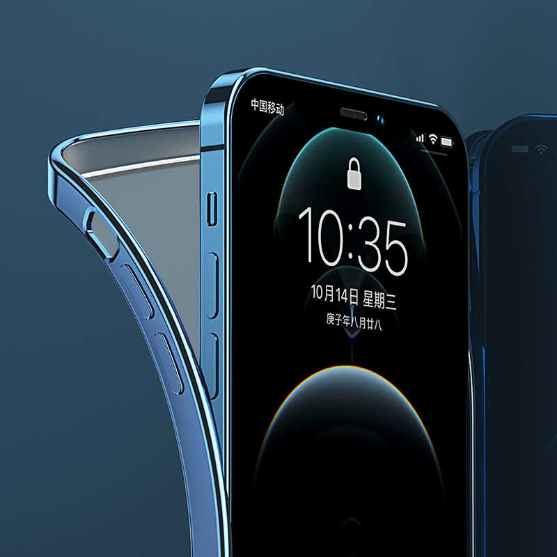 Apple iPhone 12 Pro Max Benks Matte Electroplated TPU Kapak Gümüş