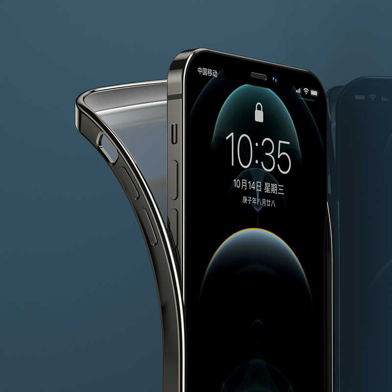 Apple iPhone 12 Pro Max Benks Matte Electroplated TPU Kapak Mavi