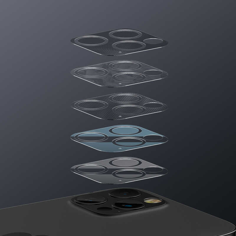 Apple iPhone 12 Pro Max Benks Soft Kamera Lens Koruyucu Cam Renksiz