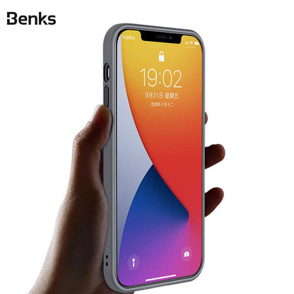 Apple iPhone 12 Pro Max Kılıf Benks Hybrid Kapak Siyah
