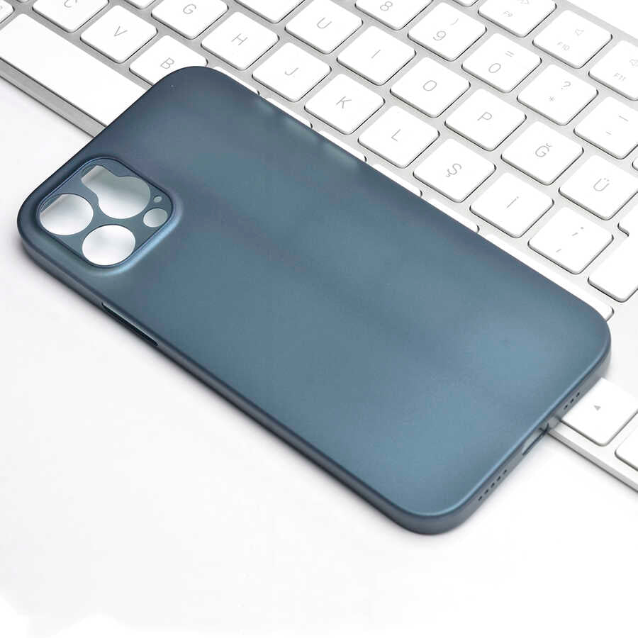 Apple iPhone 12 Pro Max Kılıf Benks Lollipop Protective Kapak Saks Mavi