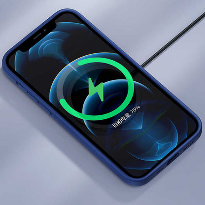 Apple iPhone 12 Pro Max Kılıf Benks M-safe Magnetic Original Apple MFI Certified Silikon Kapak Siyah