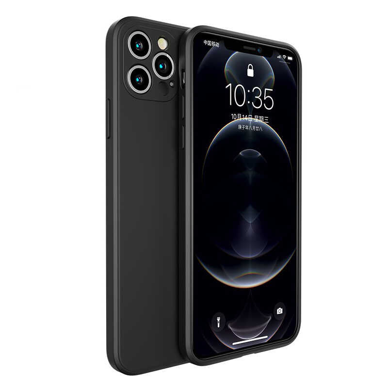 Apple iPhone 12 Pro Max Kılıf Benks Painting TPU Kapak Siyah