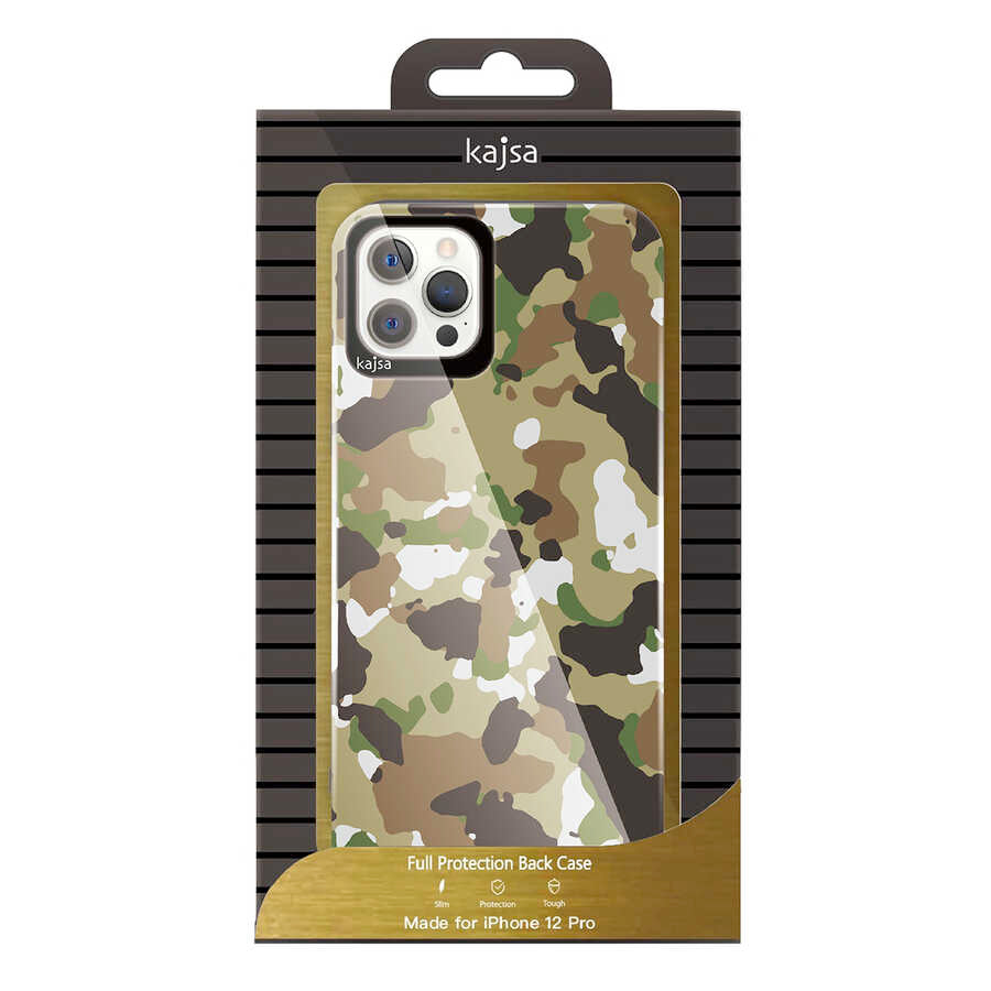 Apple iPhone 12 Pro Max Kılıf Kajsa Camo Kapak NO4