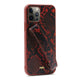 Apple iPhone 12 Pro Max Kılıf Kajsa Glamorous Serisi Snake Handstrap Kapak Kırmızı