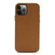Apple iPhone 12 Pro Max Kılıf Kajsa Litchi Kapak Kahverengi