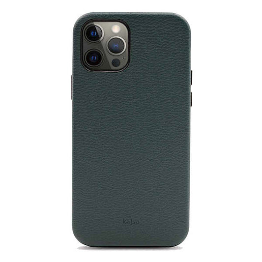 Apple iPhone 12 Pro Max Kılıf Kajsa Litchi Kapak Yeşil