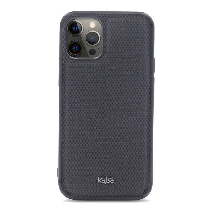 Apple iPhone 12 Pro Max Kılıf Kajsa Preppie Serisi Dark Kapak NO3