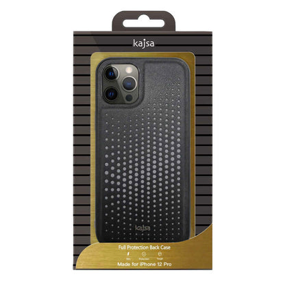 Apple iPhone 12 Pro Max Kılıf Kajsa Splendid Serisi Circle Kapak Siyah