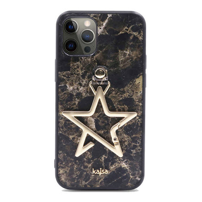 Apple iPhone 12 Pro Max Kılıf Kajsa Starry Serisi Marble Kapak NO4