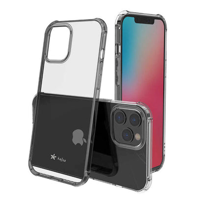 Apple iPhone 12 Pro Max Kılıf Kajsa Transparent Kapak Gri