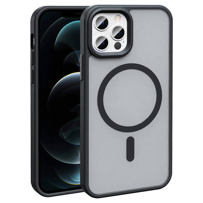 Apple iPhone 12 Pro Max Kılıf M-safe Şarj Özellikli Mat Arka Yüzey Zore Sio Kapak