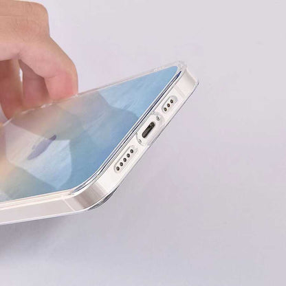 Apple iPhone 12 Pro Max Kılıf Wiwu Chameleon Glass Kapak Mavi