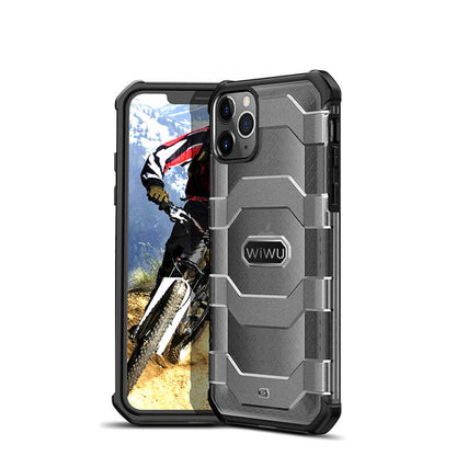 Apple iPhone 12 Pro Max Kılıf Wiwu Voyager Kapak Siyah