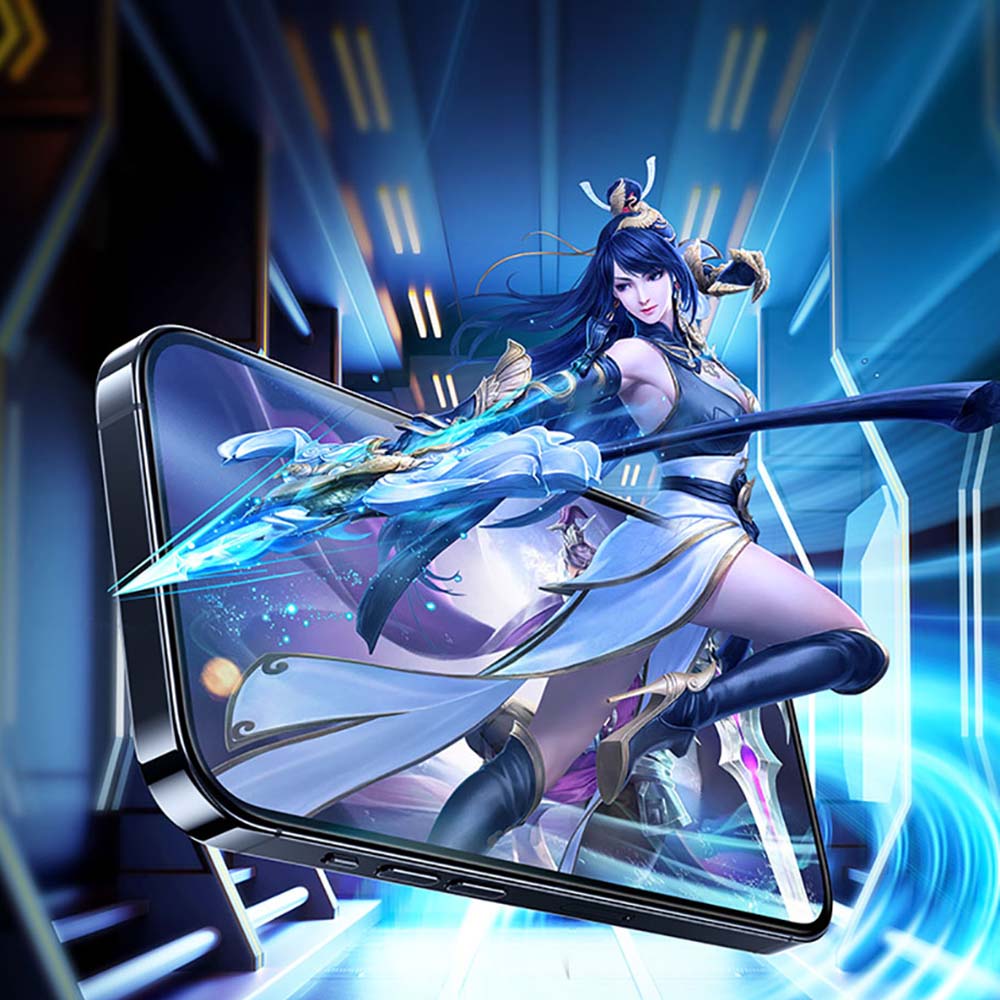 Apple iPhone 13 Benks Gaming Anti-Dust Toz Önleyici Mat Cam Ekran Koruyucu Siyah